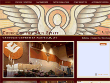 Tablet Screenshot of churchofholyspiritwebster.org